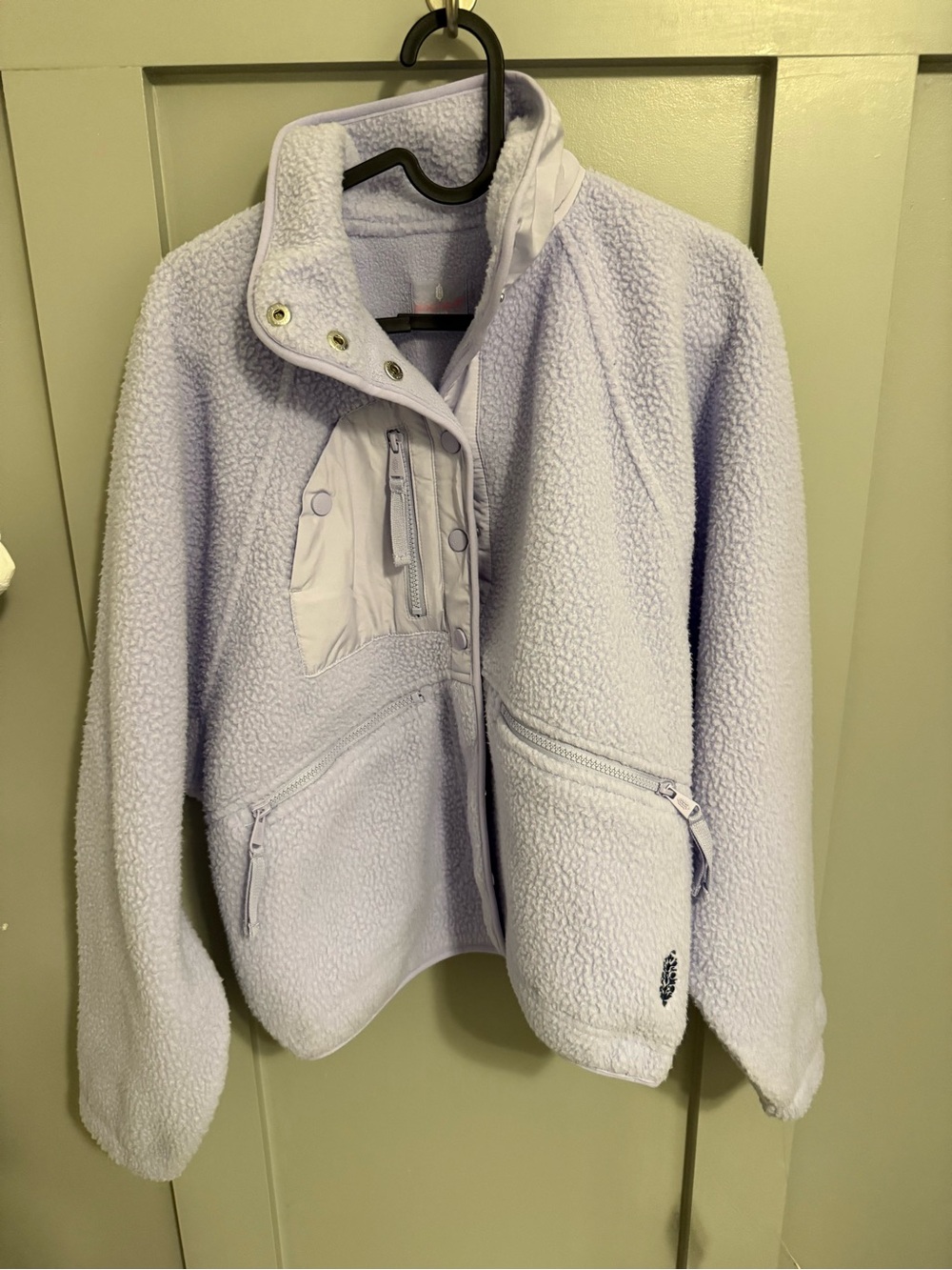 Lavender Fleece Jacket - free people nwt